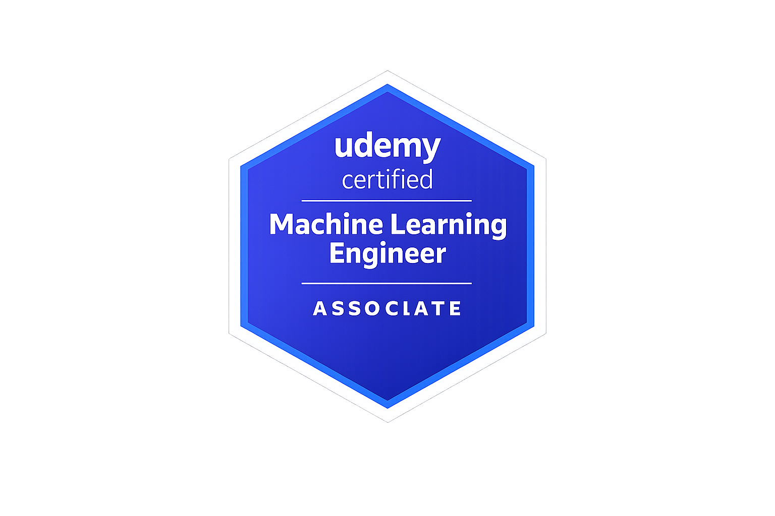 Udemy Machine Learning Engineer Associate badge